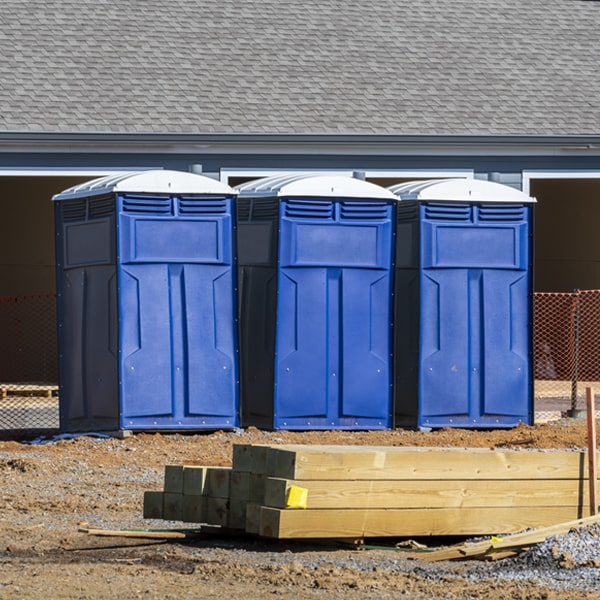 what is the maximum capacity for a single porta potty in Pine Ridge at Crestwood